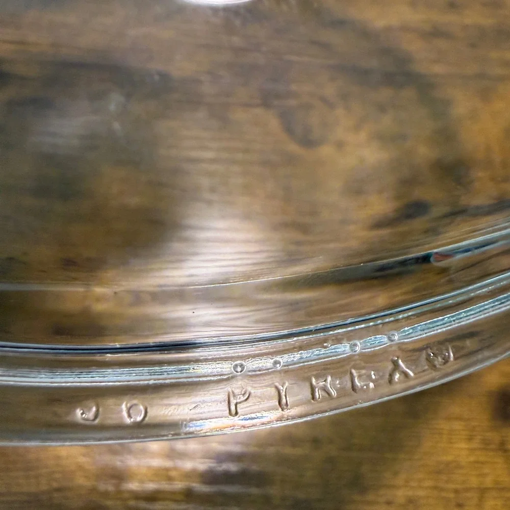 Vtg Pyrex 30 Clear Glass Lid 8.5